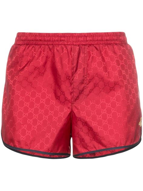 red gucci shorts